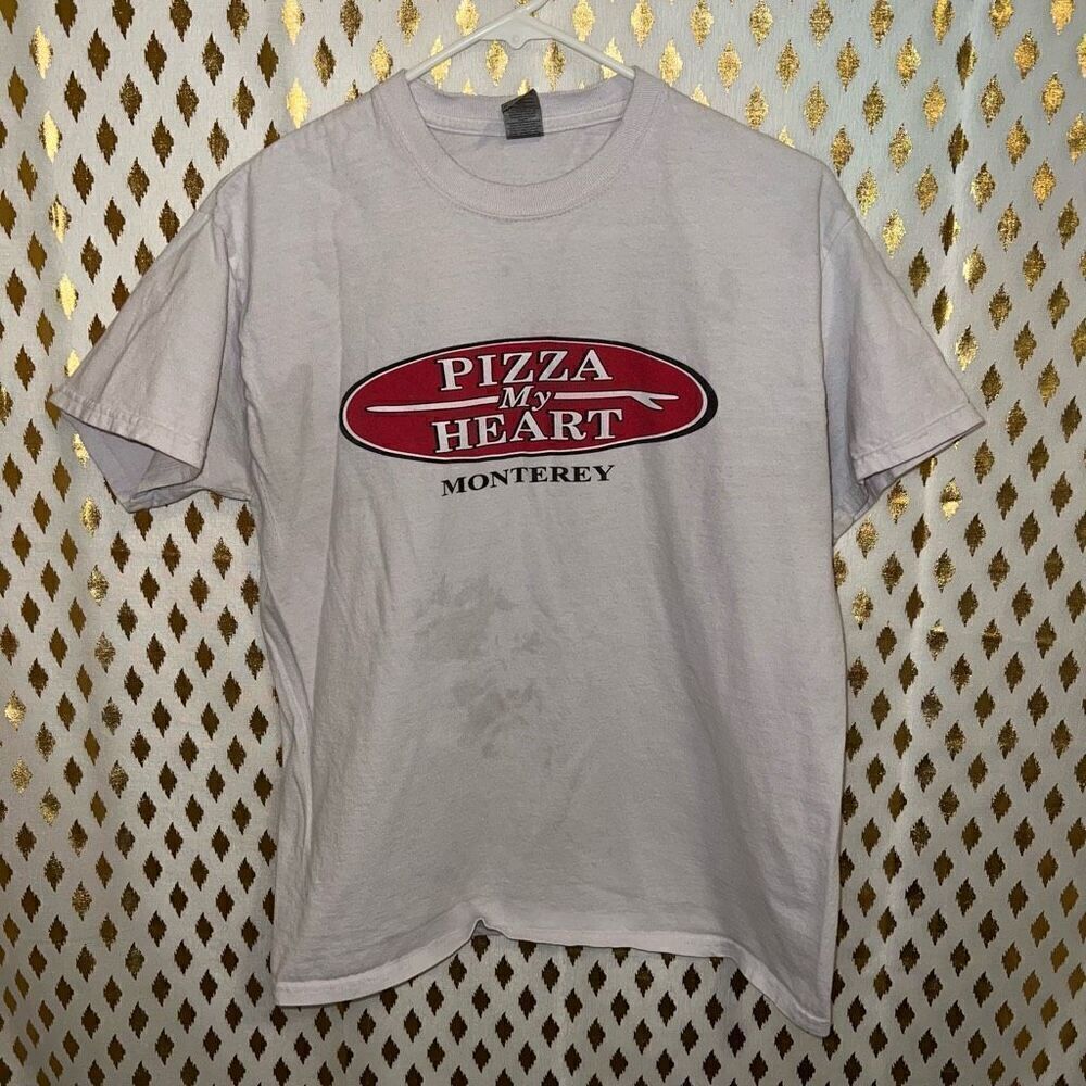 Pizza my heart Monterey California souvenir shirt size M